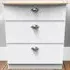 Victoria 3 Drawer Chest of Drawers - White, Ash