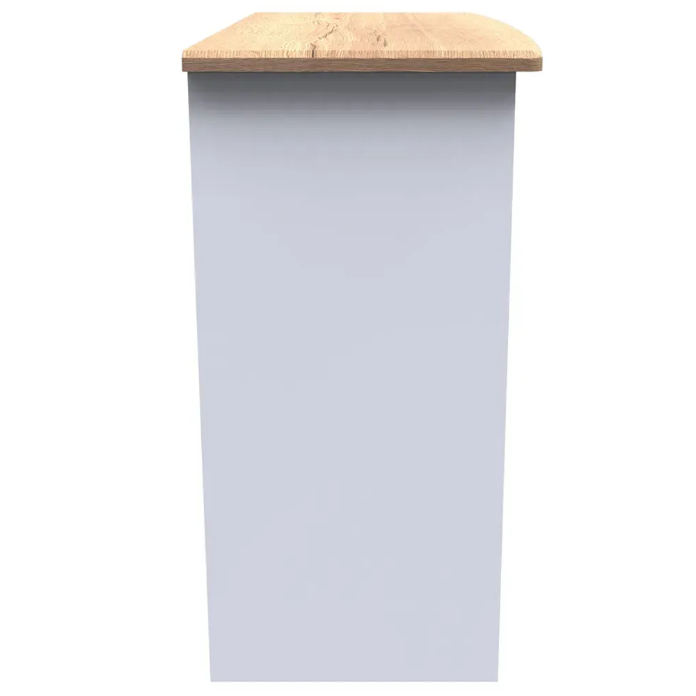 Victoria 3 Drawer Computer Desk - White, Oak