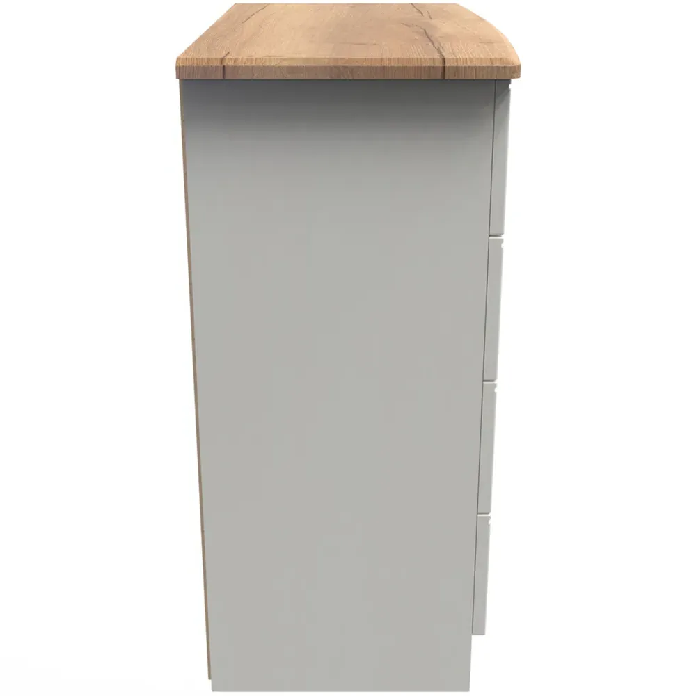 Victoria 4 Drawer Chest of Drawers - Cream, Ash