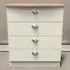 Victoria 4 Drawer Chest of Drawers - Cream, Ash