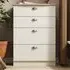 Victoria 4 Drawer Deep Chest of Drawers - Cream, Ash