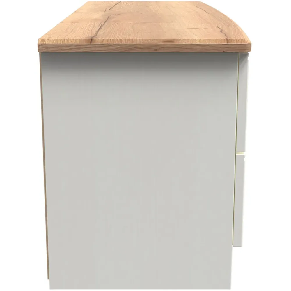 Victoria 4 Drawer Storage Box - Cream, Oak