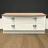 Victoria 4 Drawer Storage Box - Cream, Oak