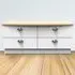 Victoria 4 Drawer Storage Box - White, Oak