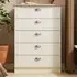 Victoria 5 Drawer Chest of Drawers - Cream, Oak