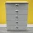 Victoria 5 Drawer Chest of Drawers - Grey, Oak
