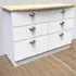 Victoria 6 Drawer Chest of Drawers - White, Oak