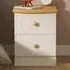 Warwick 2 Drawer Bedside Cabinet - Cream, Ash