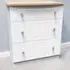 Warwick 3 Drawer Chest of Drawers - White, Ash and Oak