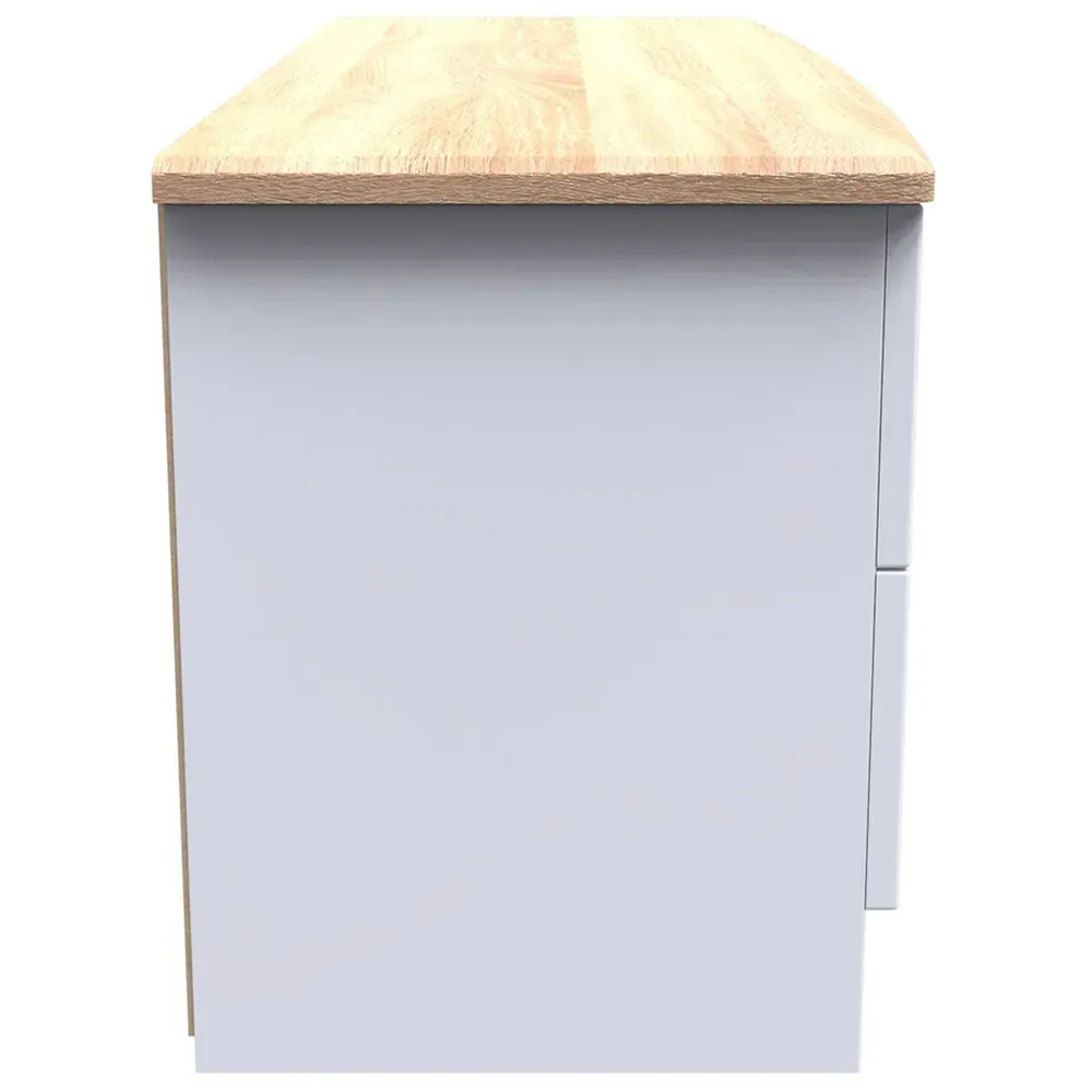 Warwick 4 Drawer Bed Box - White, Ash