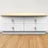 Warwick 4 Drawer Bed Box - White, Ash