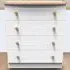 Warwick 4 Drawer Chest of Drawers - White, Ash and Oak