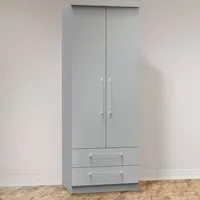Worcester 2 Door 2 Drawer Wardrobe - Grey