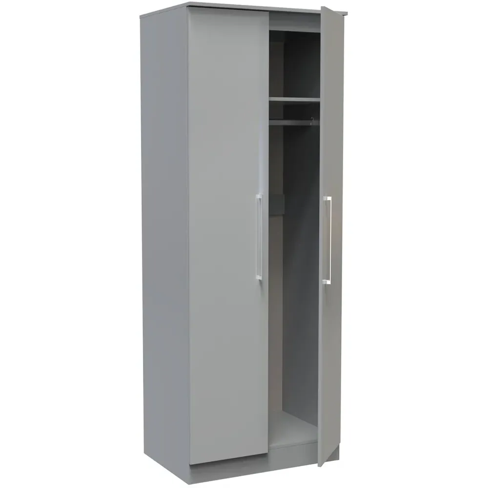 Worcester 2 Door Wardrobe - Grey