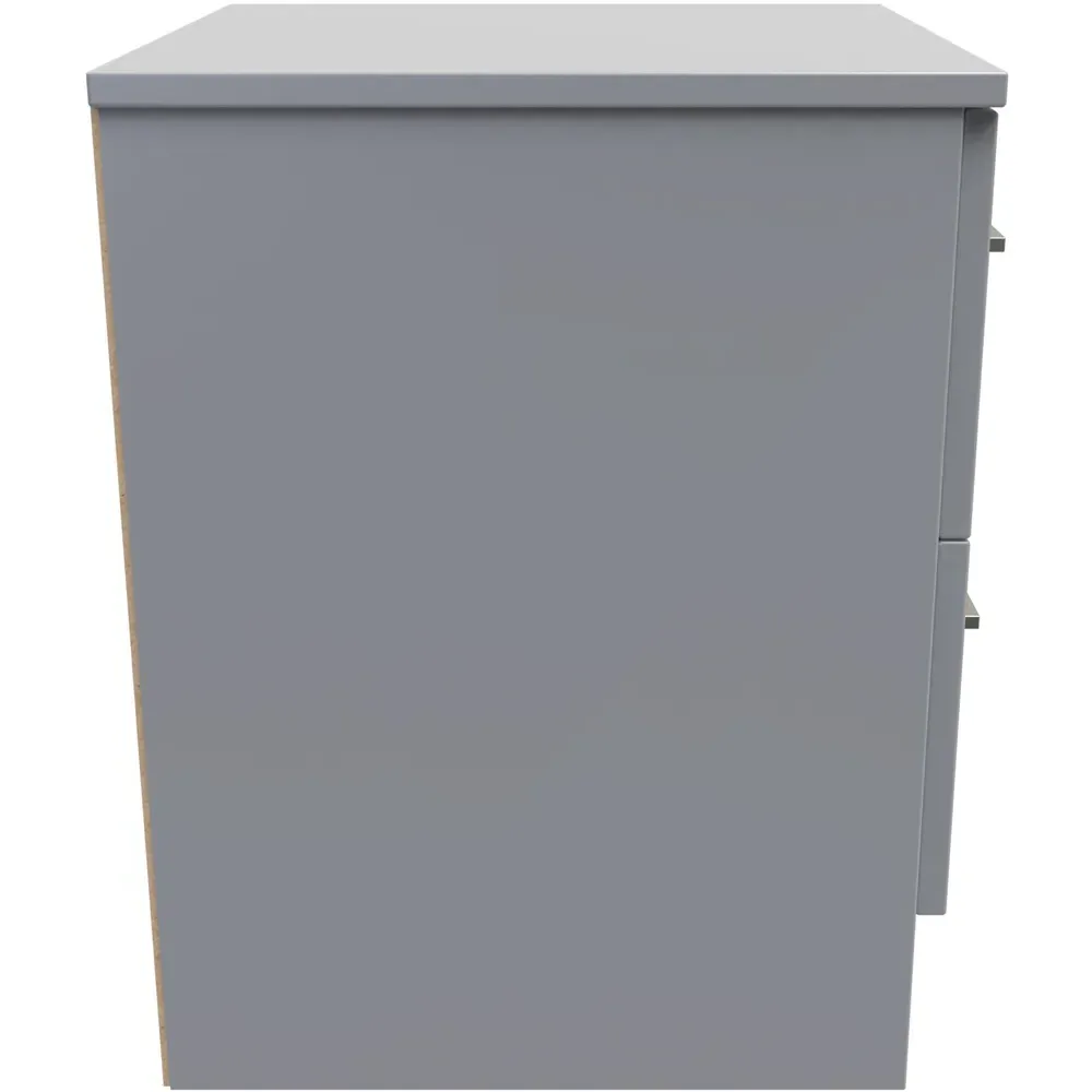 Worcester 2 Drawer Bedside Cabinet - Grey