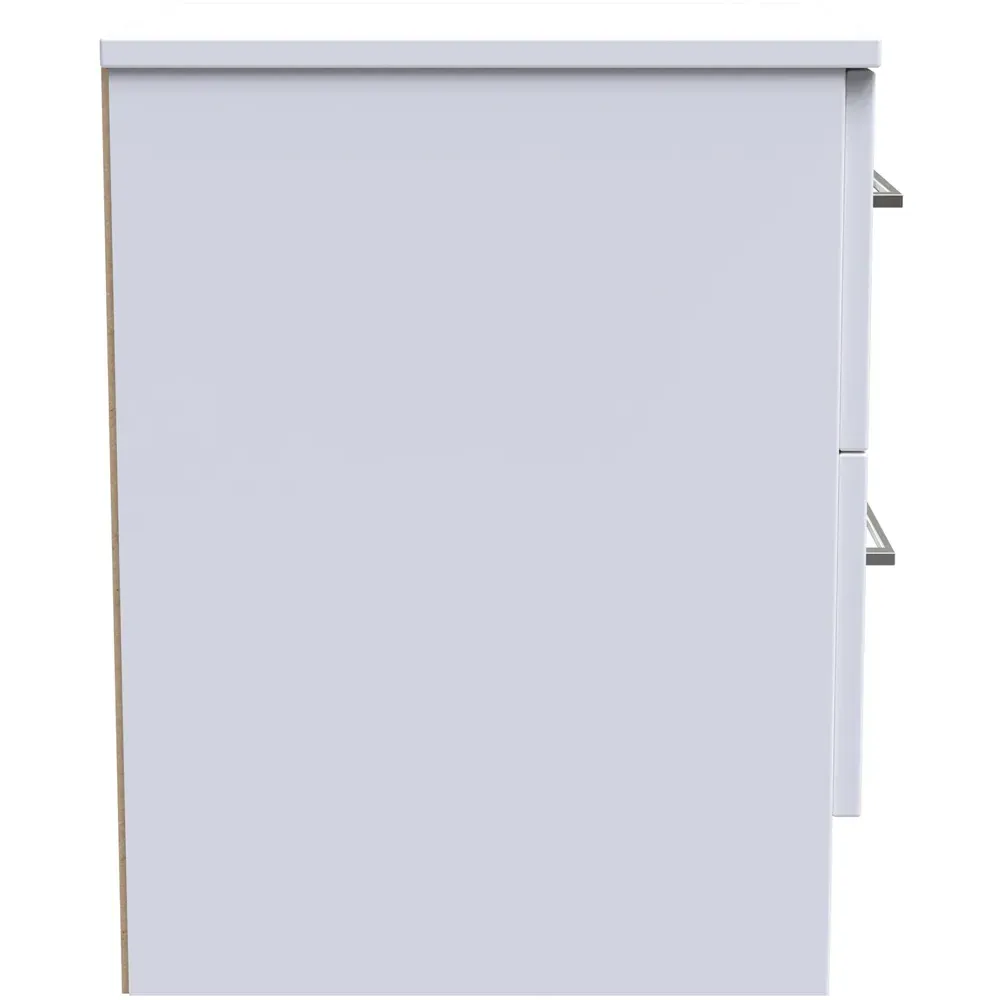 Worcester 2 Drawer Bedside Cabinet - White