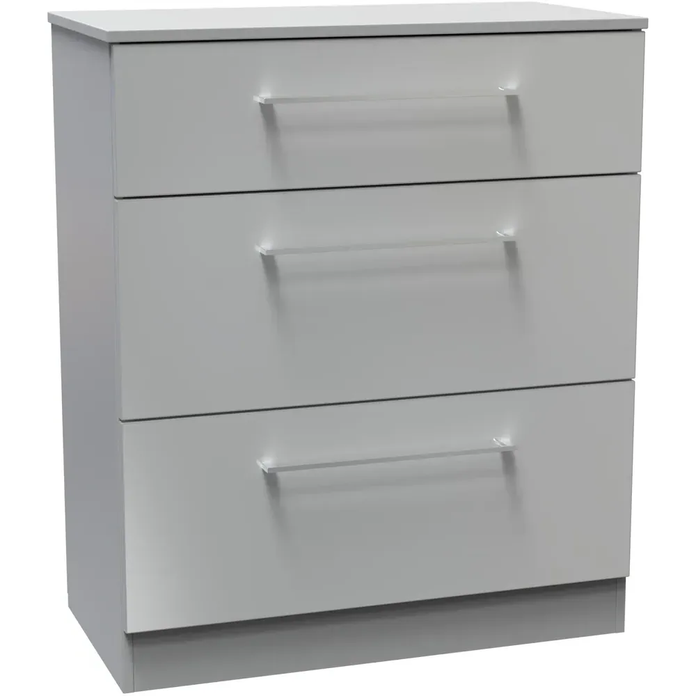 Worcester 3 Drawer Chest - Grey