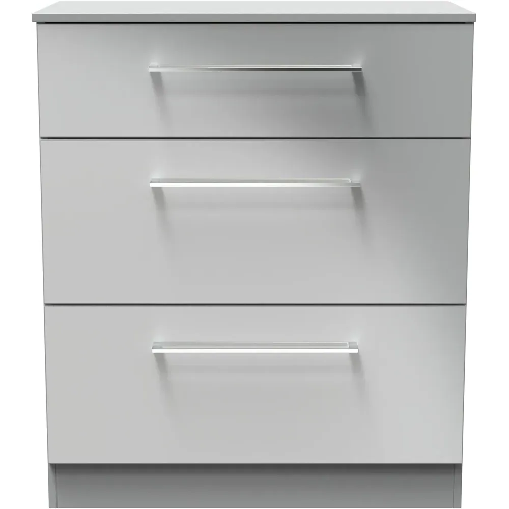Worcester 3 Drawer Chest - Grey