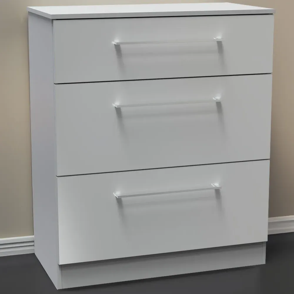 Worcester 3 Drawer Chest - Grey