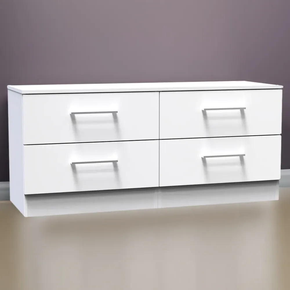 Worcester 4 Drawer Bed Box - White