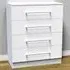 Worcester 4 Drawer Chest - White