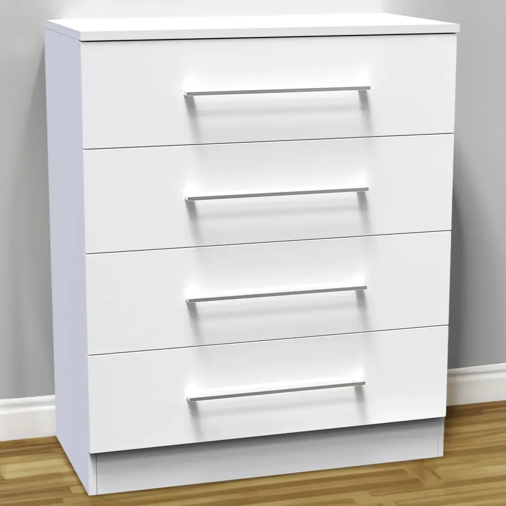 Worcester 4 Drawer Chest - White
