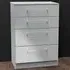 Worcester 4 Drawer Deep Chest - Grey