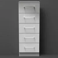 Worcester 5 Drawer Tallboy - Grey