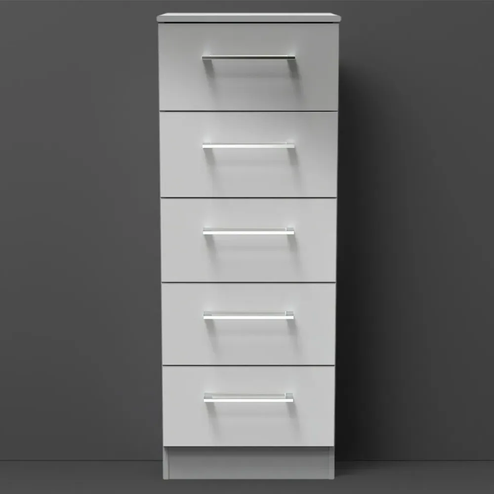 Worcester 5 Drawer Tallboy - Grey
