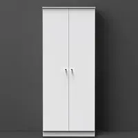Yarmouth 2 Door Tall Wardrobe - White