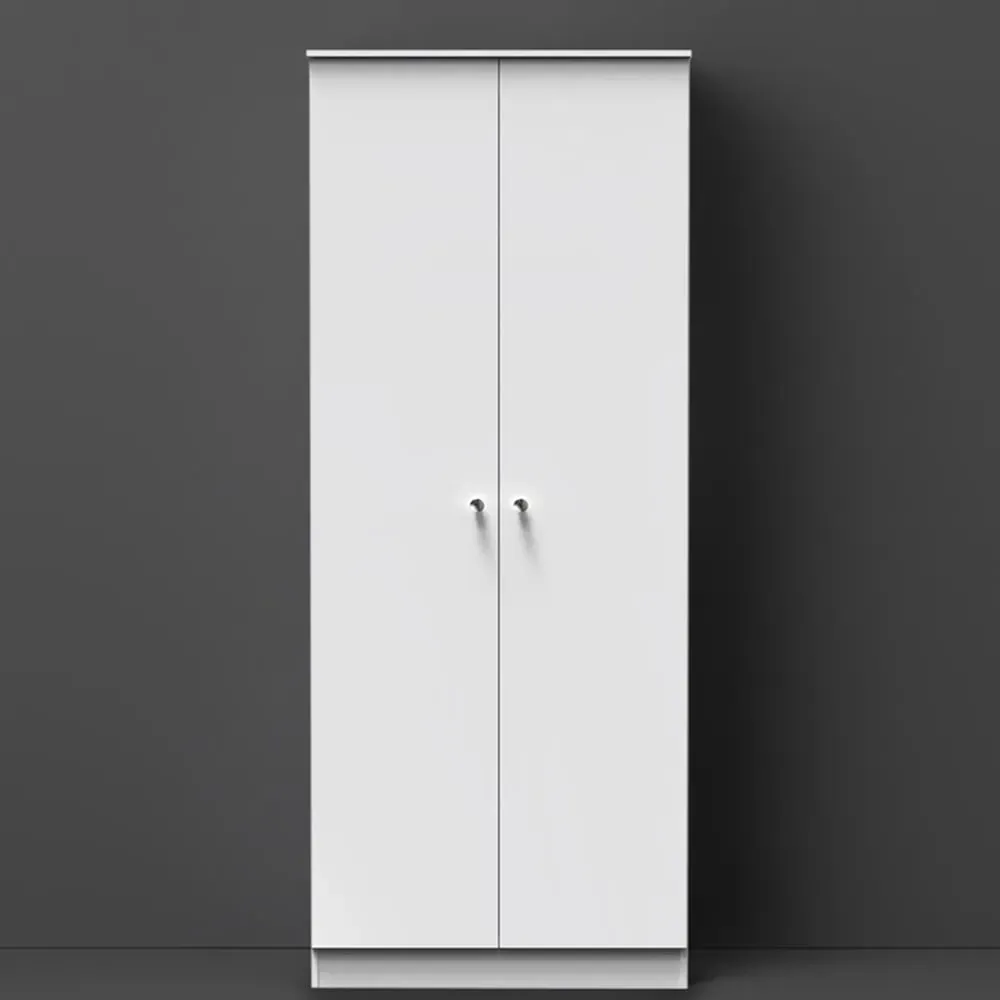 Yarmouth 2 Door Tall Wardrobe - White