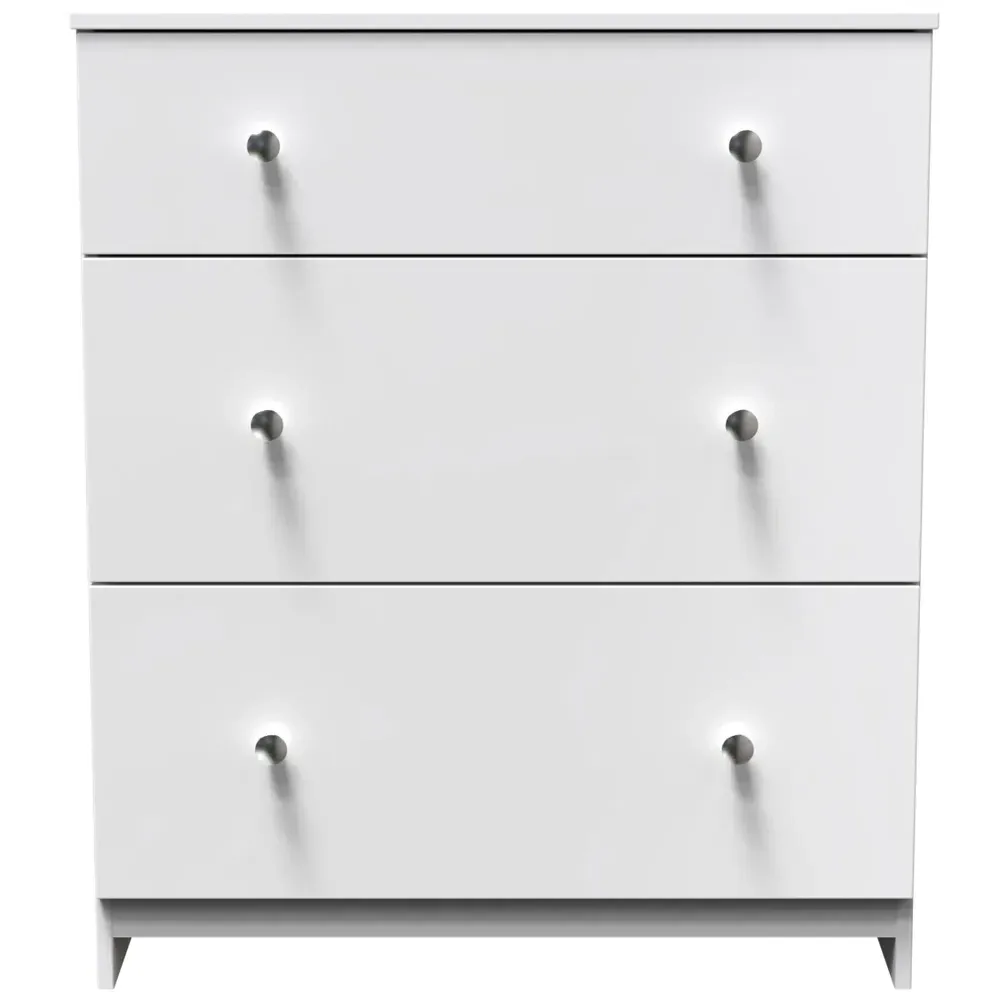 Yarmouth 3 Drawer Deep Chest - White