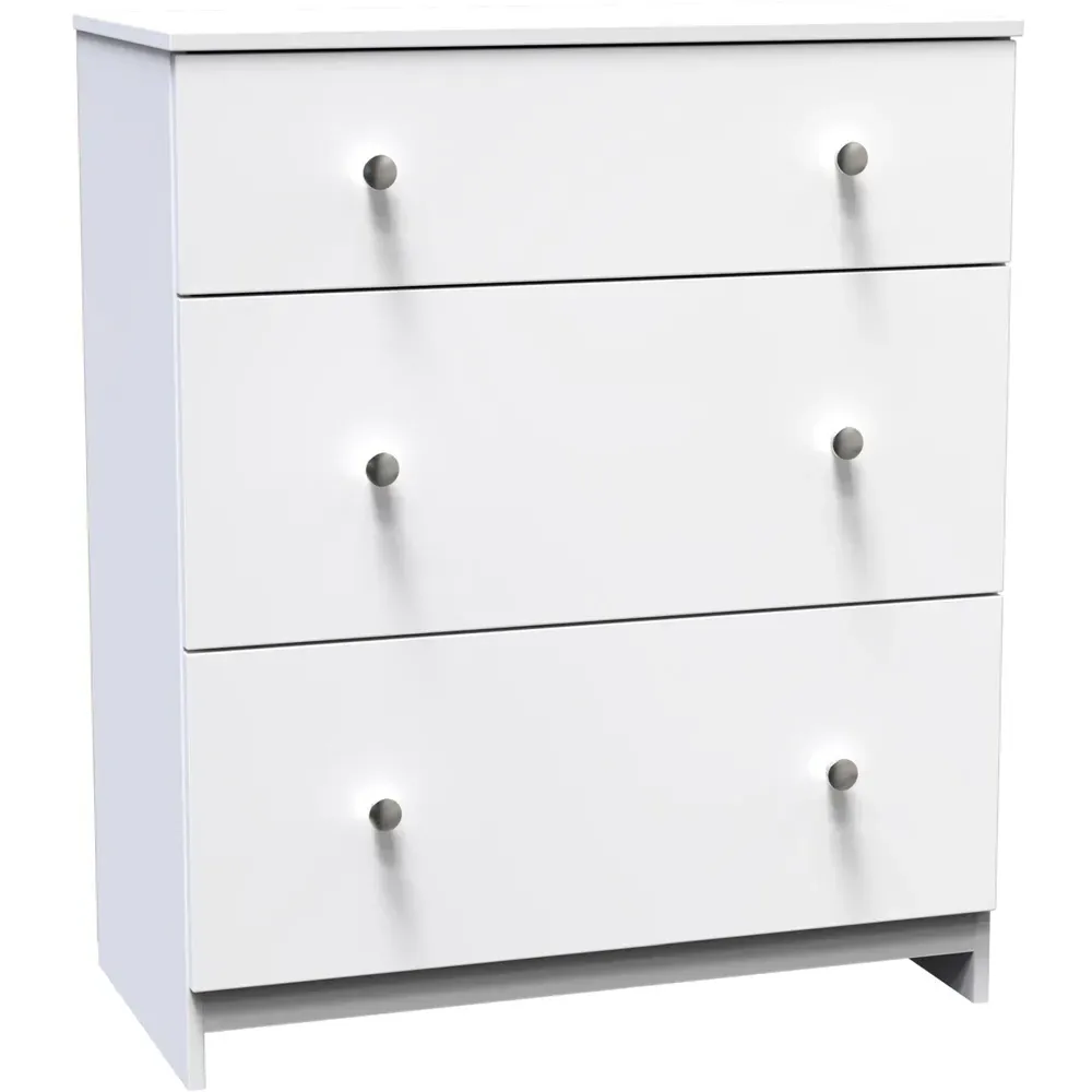 Yarmouth 3 Drawer Deep Chest - White