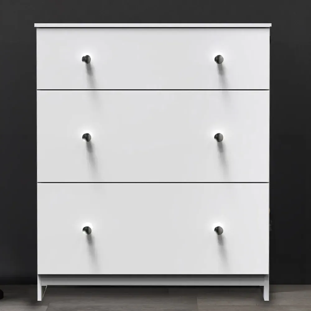 Yarmouth 3 Drawer Deep Chest - White