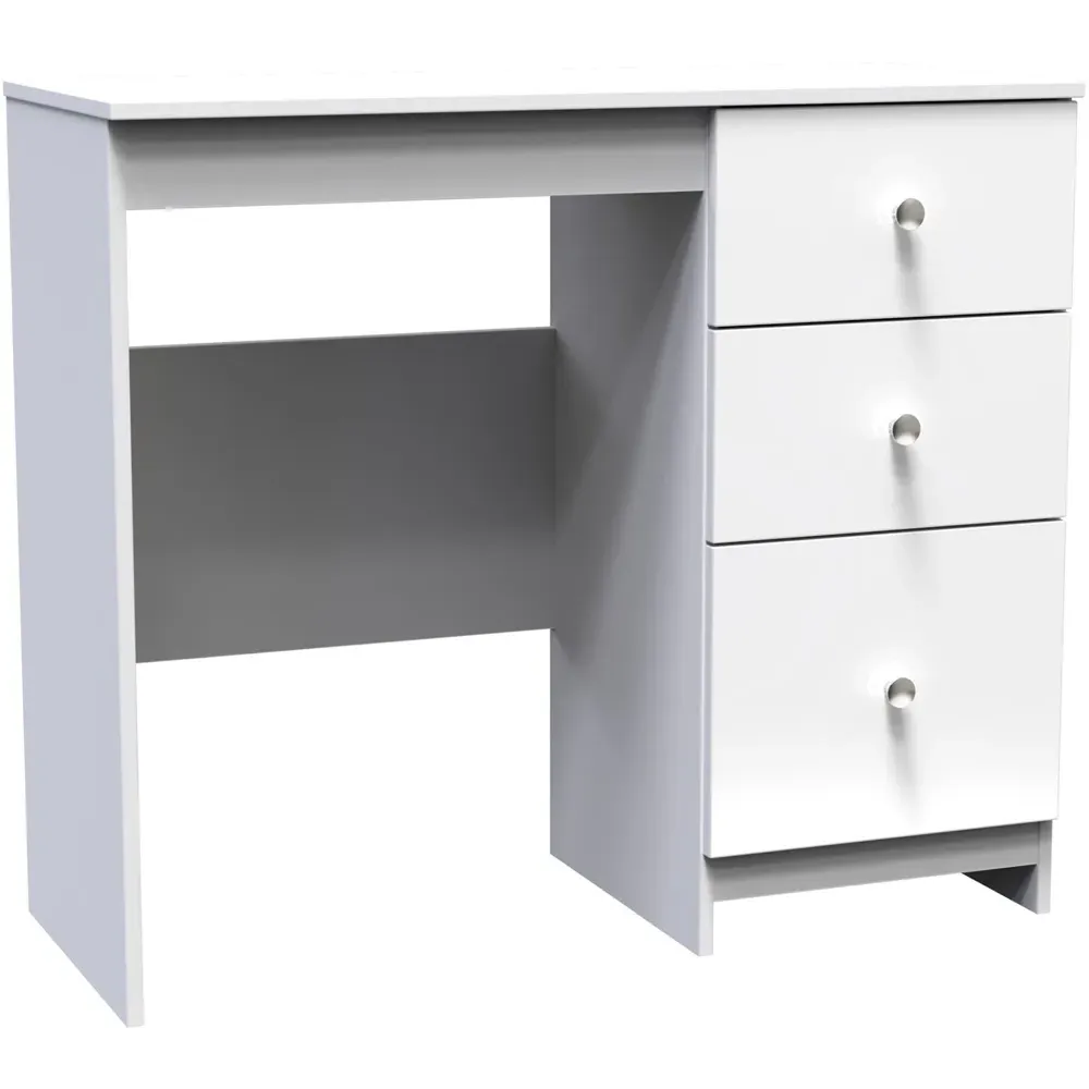 Yarmouth 3 Drawer Vanity Desk - White