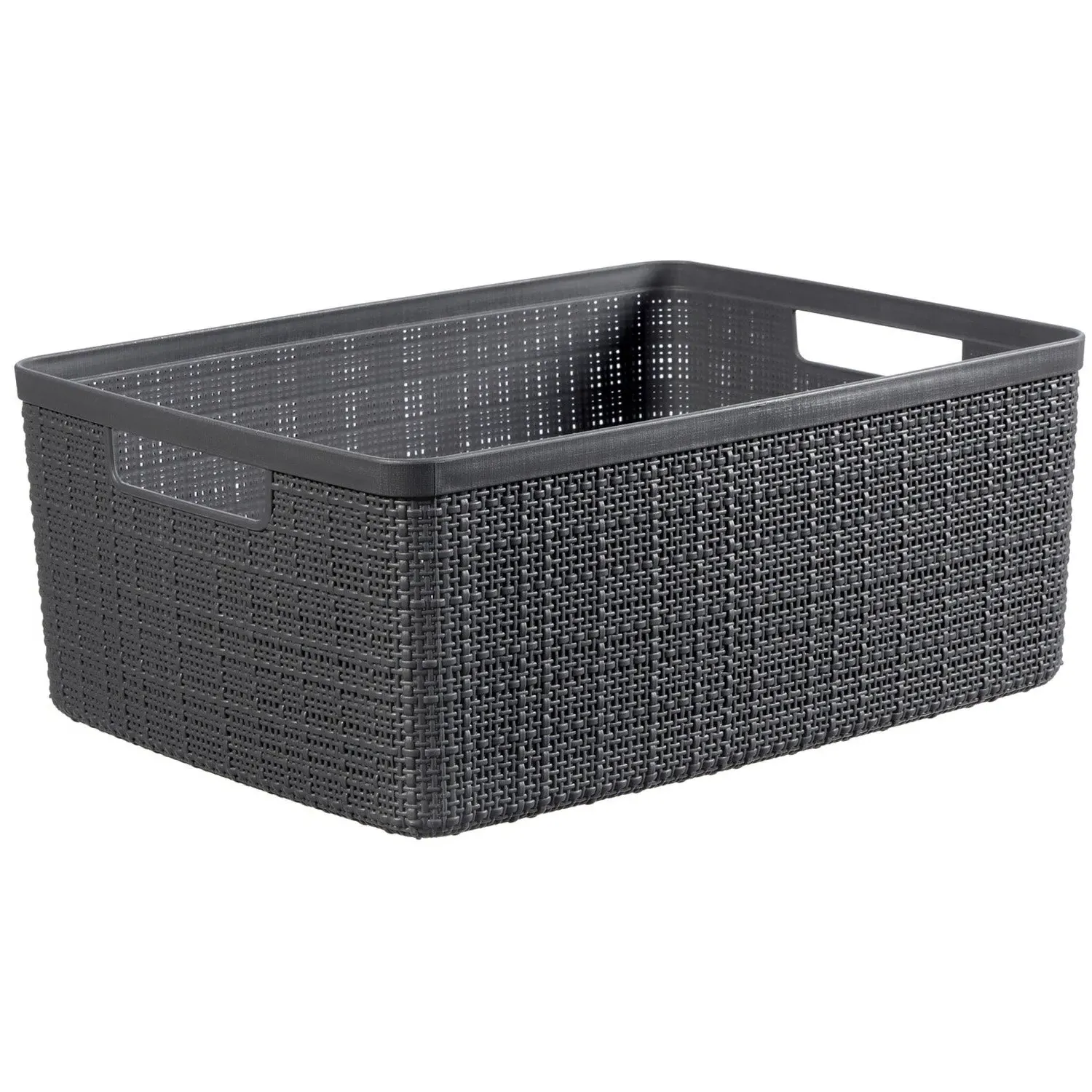 12L Storage Basket - Deep Shadow, Jute