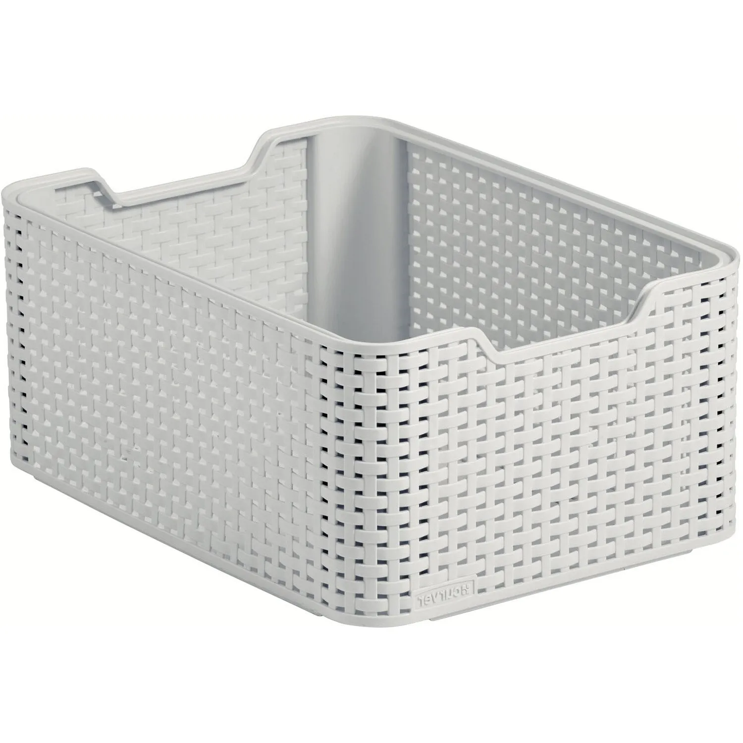 18L Storage Basket - Grey, Plastic