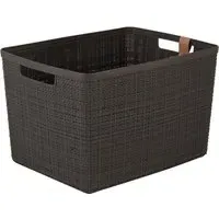 20L Storage Basket - Deep Shadow, Jute