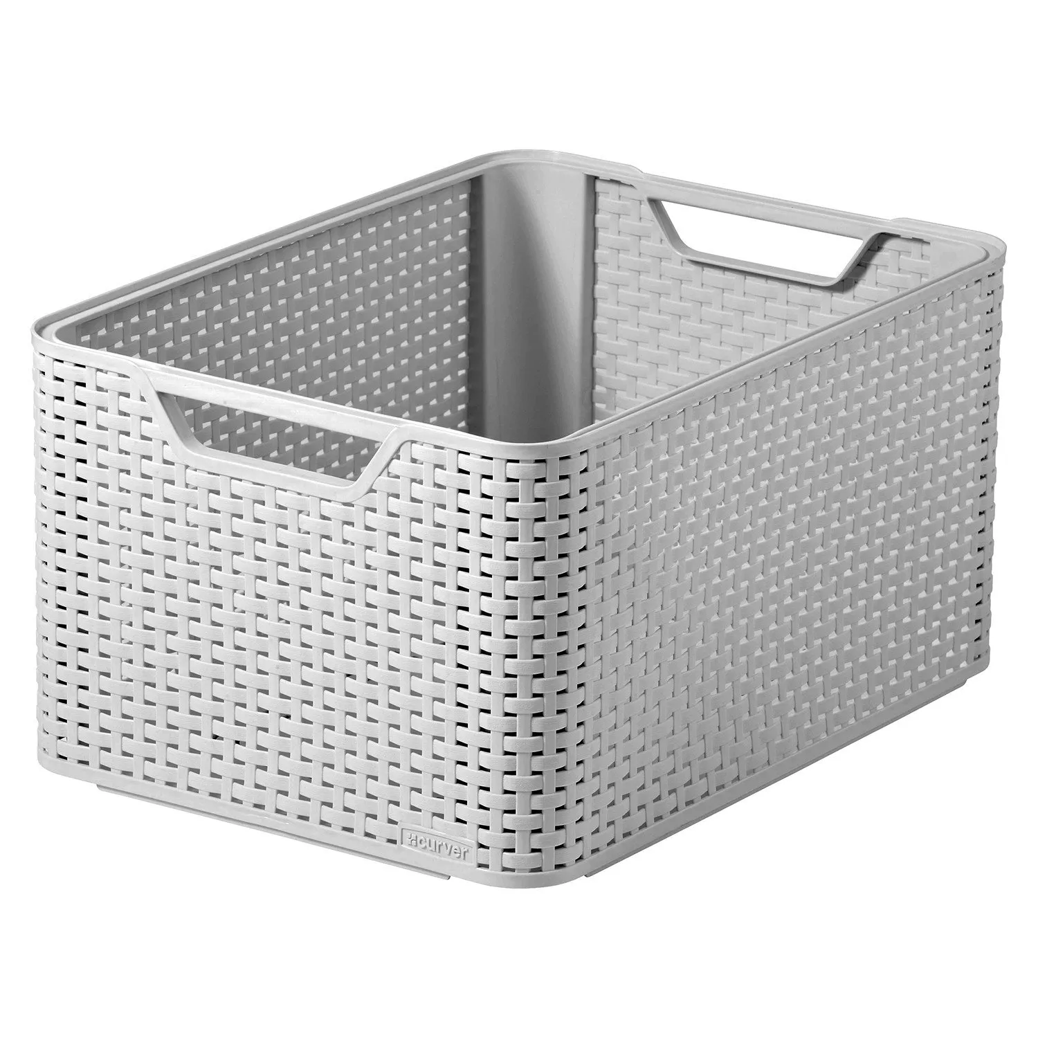 30L Storage Basket - Grey, Plastic