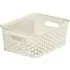 Curver 13L Rectangular Storage Basket - Vintage White