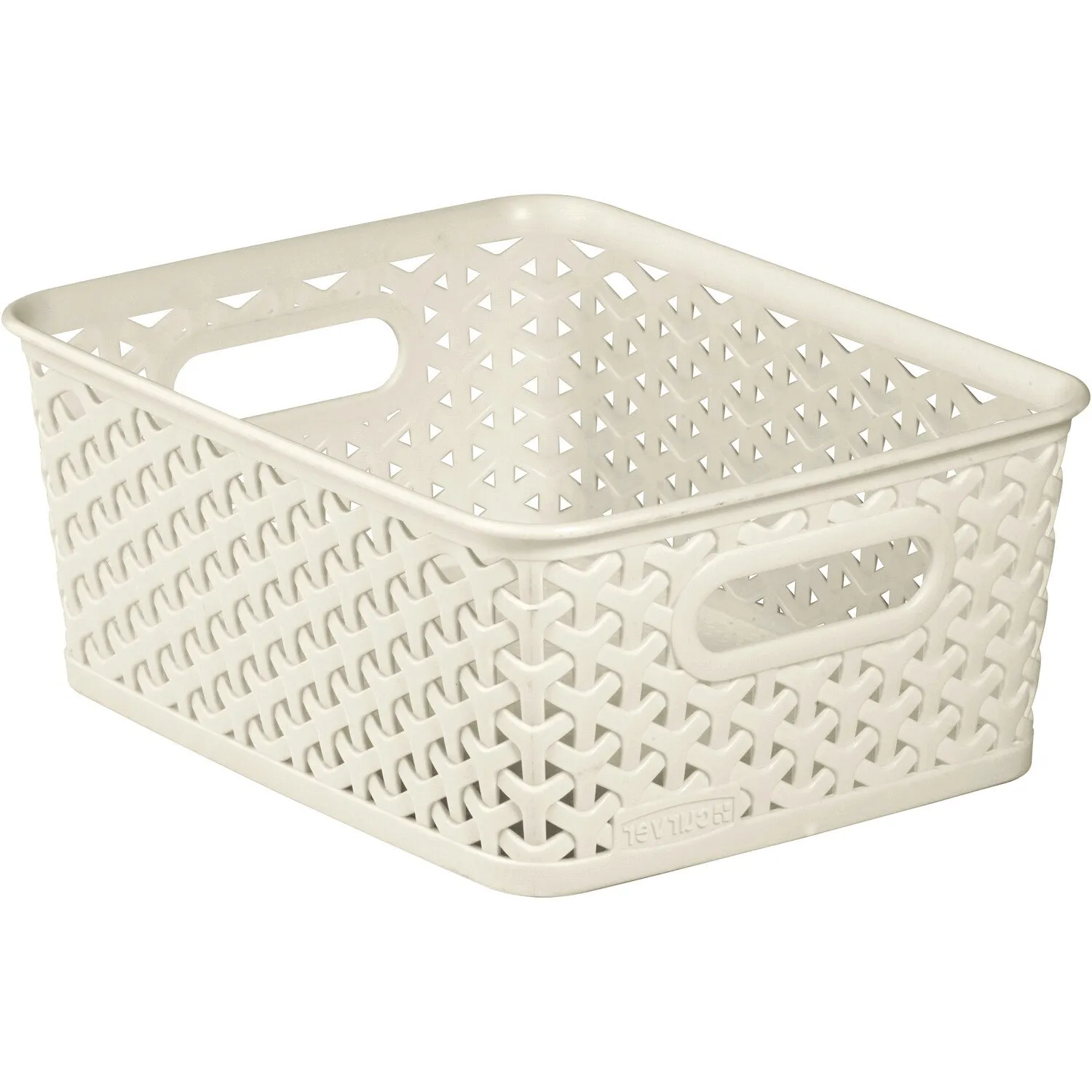 Curver 13L Rectangular Storage Basket - Vintage White image