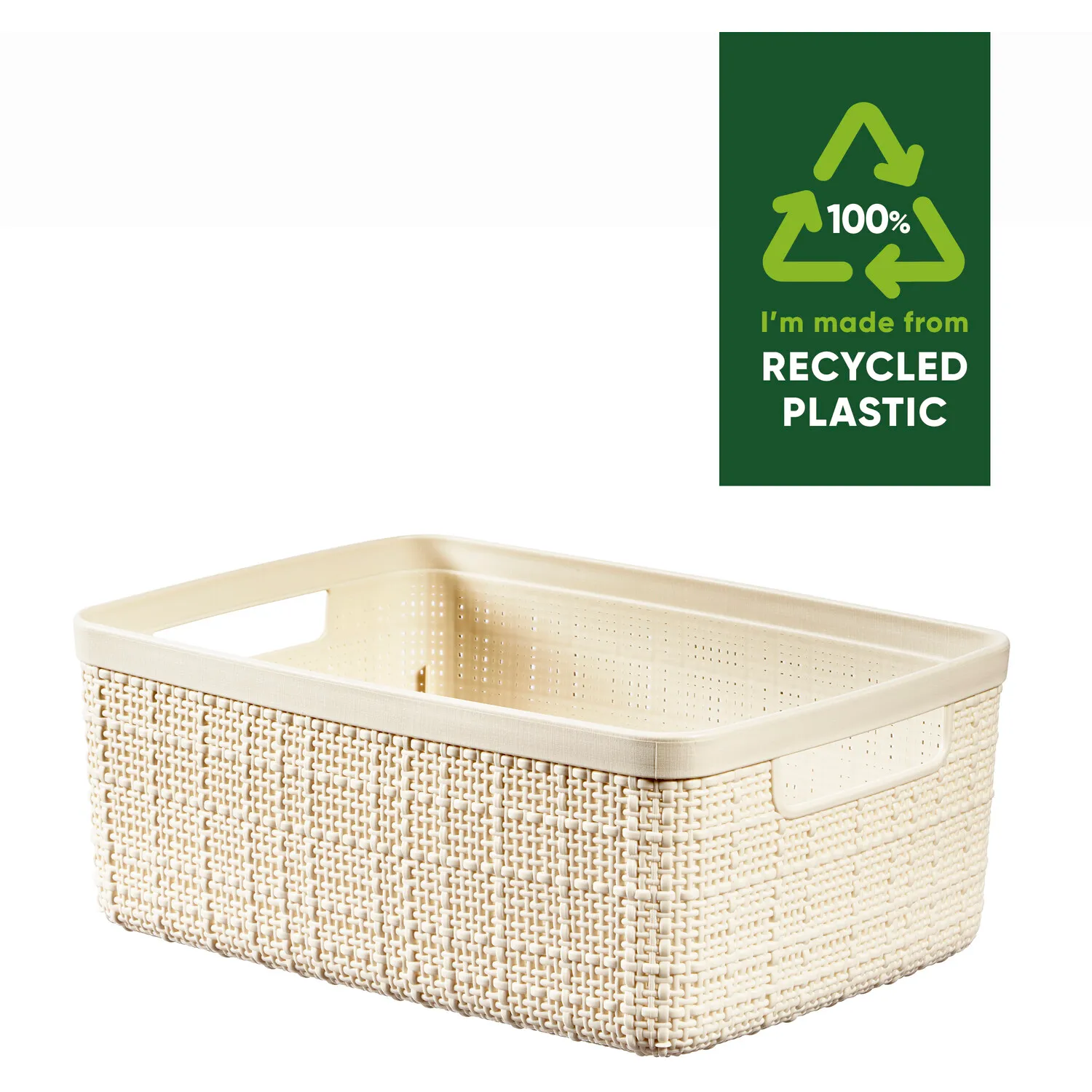Jute Design Storage Basket 4.5L - Off White
