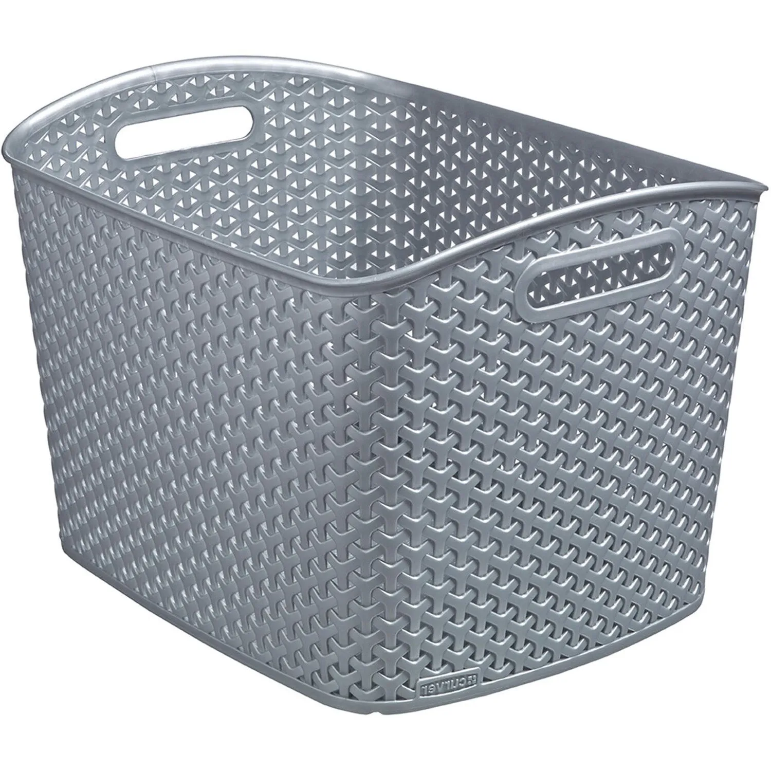 My Style 28L Rectangular Storage Basket - Grey, Plastic image