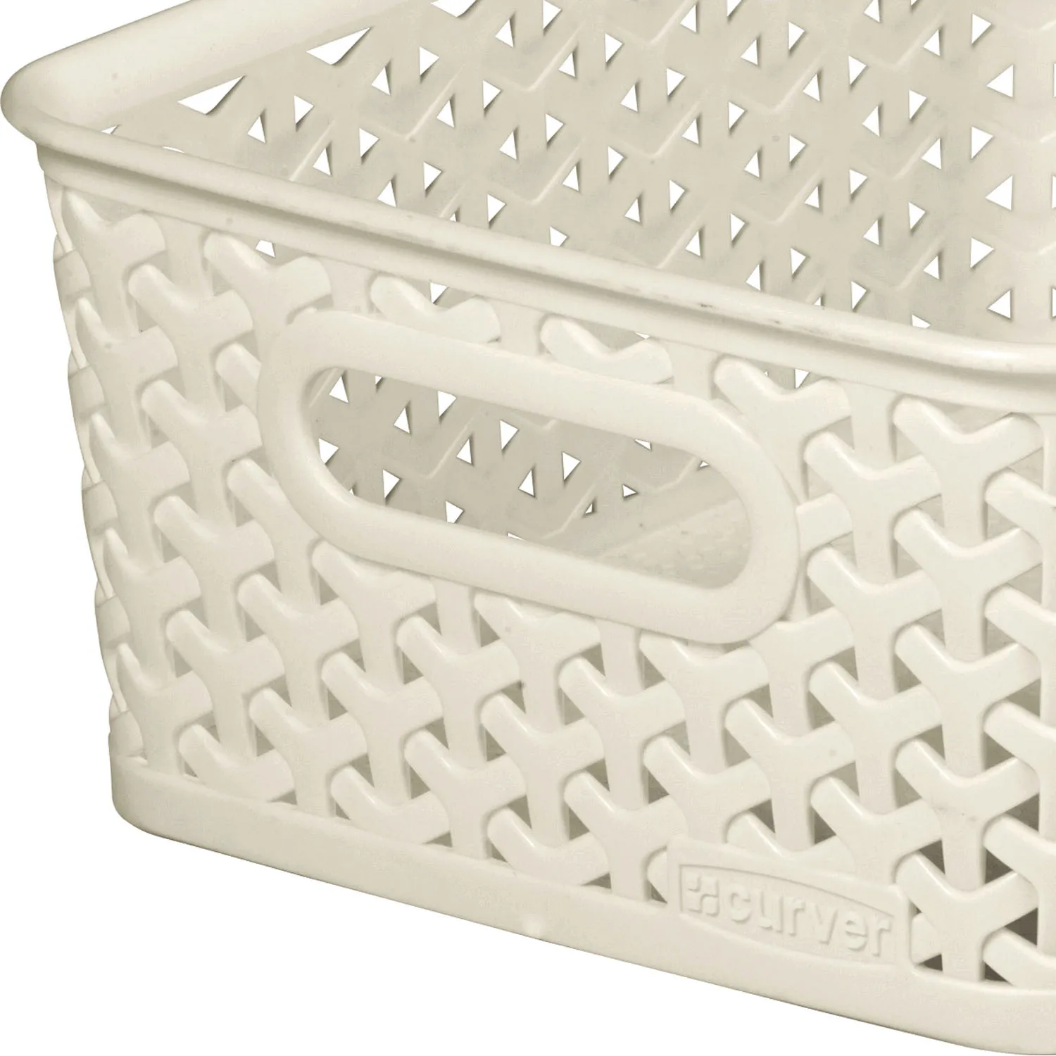 My Style Rectangular Storage Basket 4L - Vintage White
