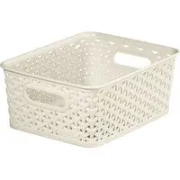 My Style Rectangular Storage Basket 4L - Vintage White