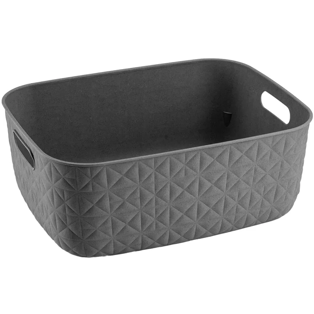Softex 12.5L Storage Basket - Grey