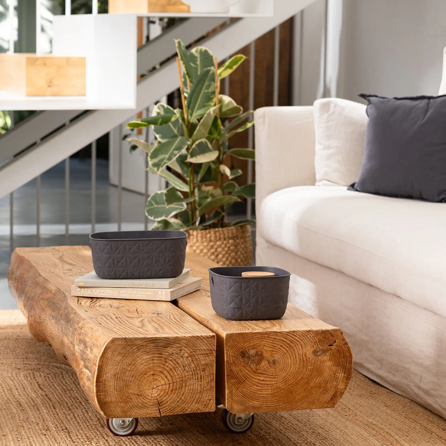 Softex 4L Storage Basket - Grey