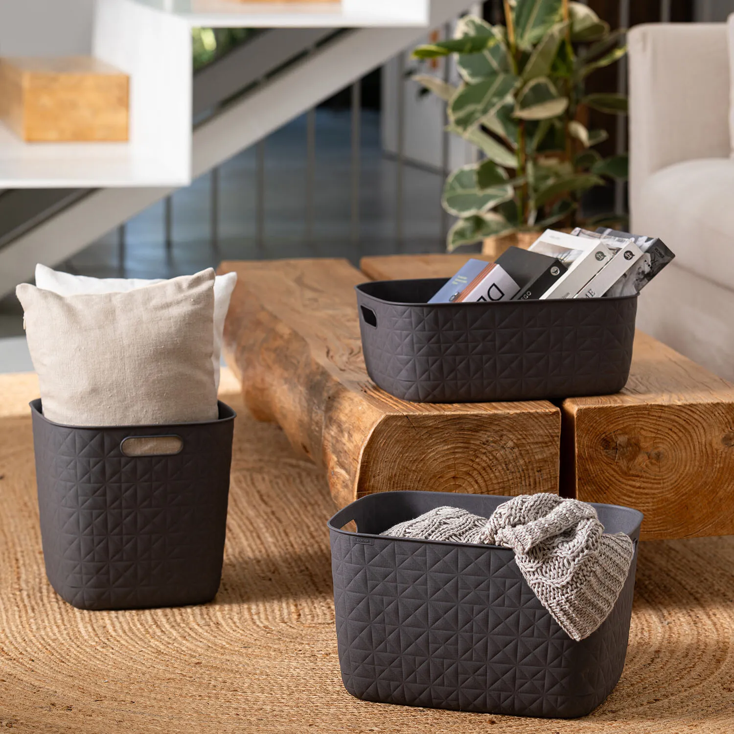 Softex Cube Storage Basket 15L - Grey