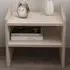 Adin 2 Shelf Bedside Table - Cream