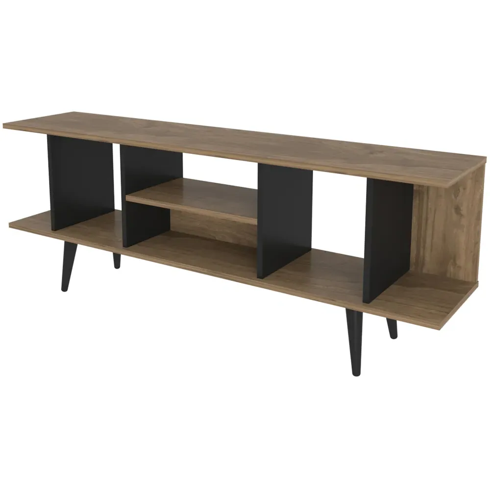 Akya TV Unit - Walnut, Black